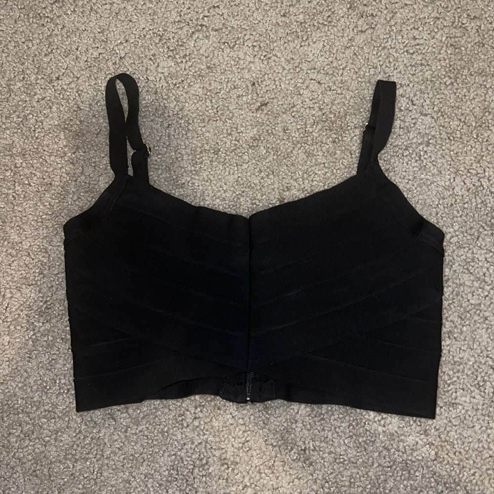 Babaton black bandage tank